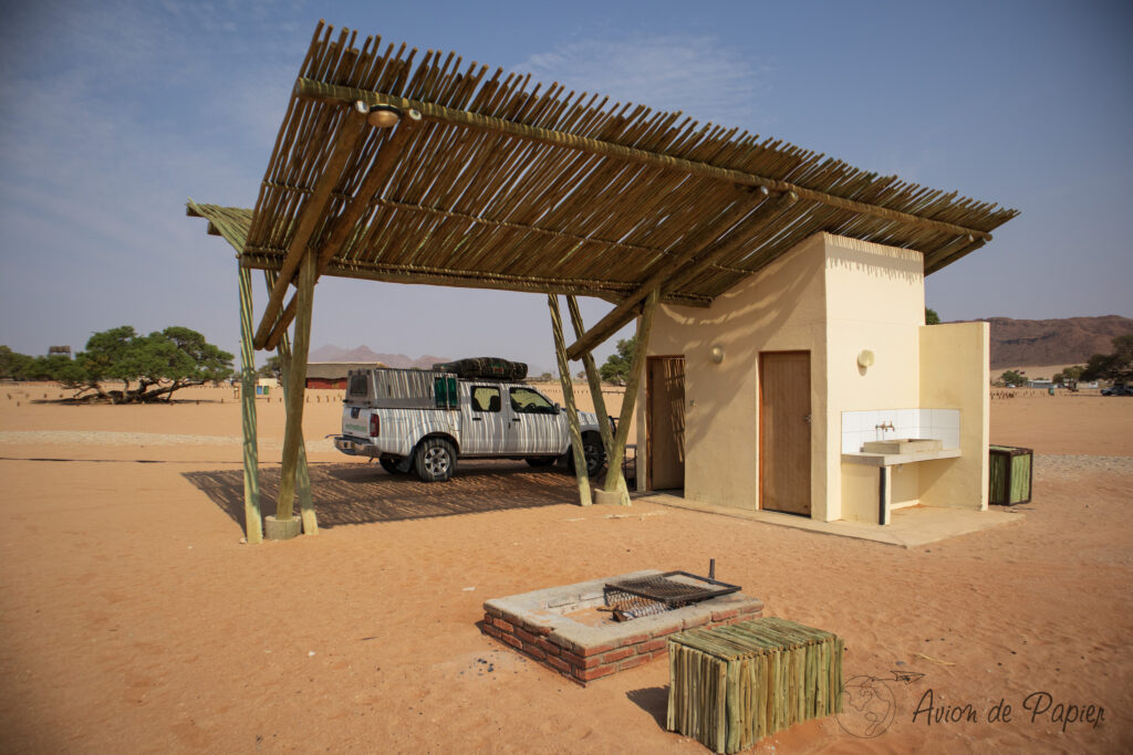 Notre campement au Oshana Campsite