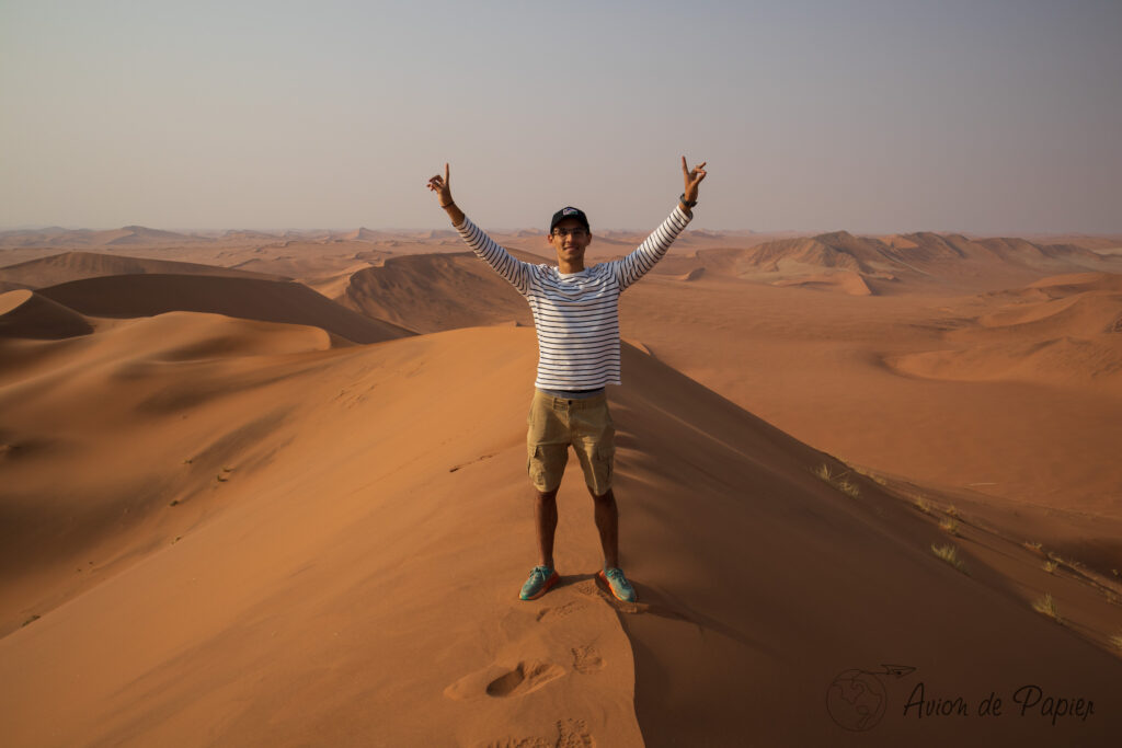 Esteban en haut de la dune Big Daddy