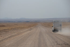 Nos amis sont sur la même route que nous en direction de Swakopmund
