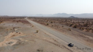 Route en direction d'Opuwo