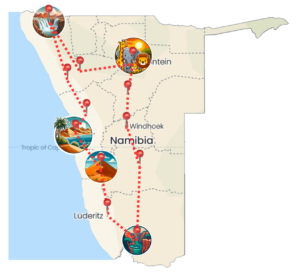 Itinéraire 3 semaines Namibie