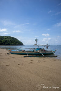 Bangka sur la plage d'Ocam Ocam