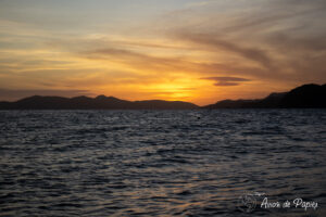 Coucher de soleil sur notre second campement