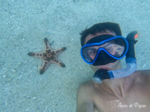Esteban et une étoile de Mer