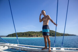 Esteban sur le bateau