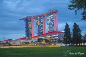 Marina Bay au coucher du soleil