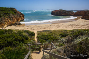 Escaliers et plage
